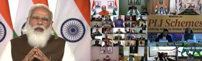 PM addresses webinar on Production Linked Incentives scheme