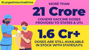 More than 21 crore vaccine doses provided to States/UTs