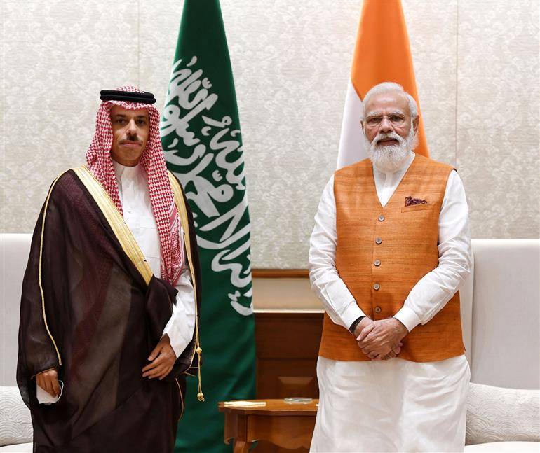 the Minister of Foreign Affairs of the Kingdom of Saudi Arabia calls on Prime Minister Shri Narendra Modi