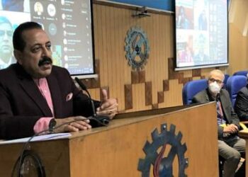 Union Minister Dr Jitendra Singh says, CSIR's newly developed Disinfection technology is being installed to combat pandemic in railway coaches, AC buses, closed spaces etc.