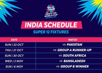 ICC Men’s T20 World Cup 2022: India and all teams schedule