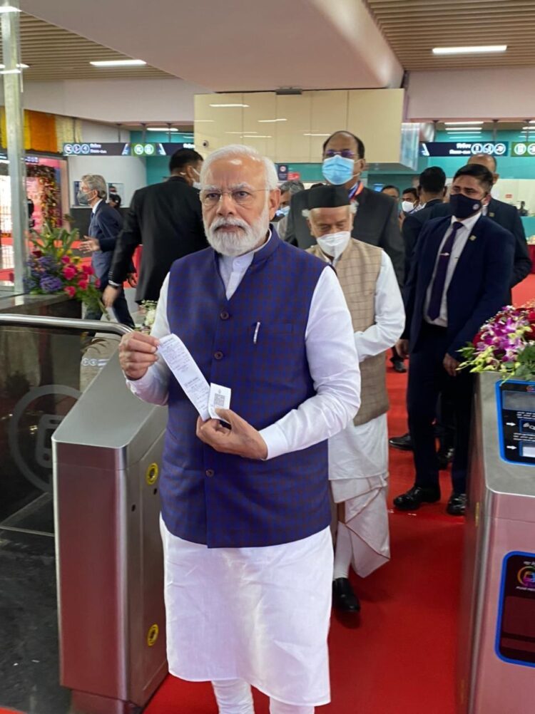 PM visits Pune and inaugurates Pune Metro Rail Project