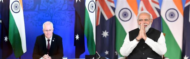 Prime Minister Shri Narendra Modi and Prime Minister of Australia Hon. Scott Morrison hold 2nd India Australia Virtual Summit
