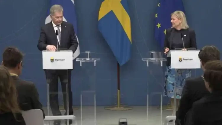 Sweden and Finland will submit NATO membership applications today.