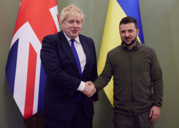 Zelensky and Johnson talk about defensive support for Ukraine.