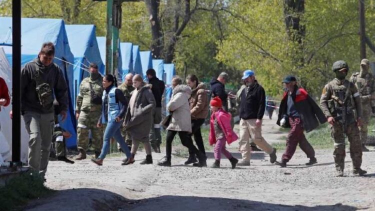 The evacuation of Mariupol's Azovstal is underway, according to Ukrainian President