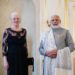 Queen Margrethe II of Denmark welcomes PM Narendra Modi