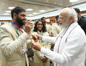 Modi with deaflympics