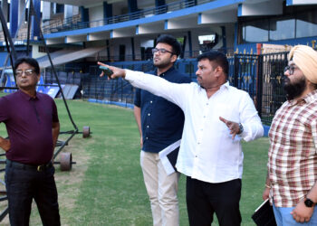 OCA-Populous Delegates visit Barabati Stadium, Cuttack