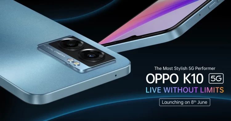 Oppo K10 5G launching in India on June 8