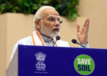 PM Addresses 'Save Soil' Programme Organised by Isha Foundation