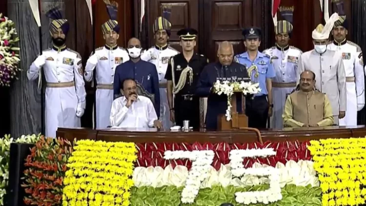 Outgoing President Ram Nath Kovind Farewell ceremony held in Parliament