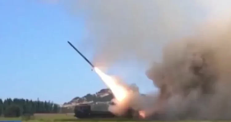 Chinese military encircles Taiwan from 6 sides, fires ballistic missiles