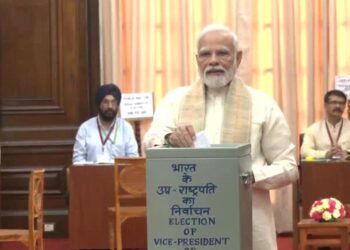 Voting On In Vice-Presidential Poll; Modi, Shah, Manmohan Singh Cast Their Votes