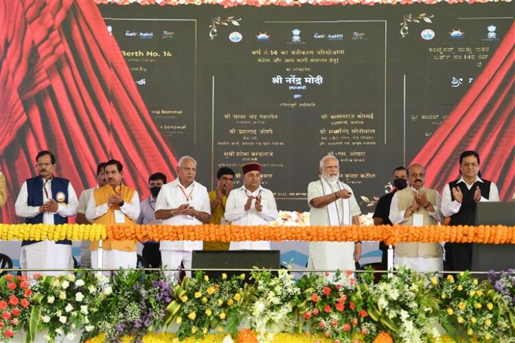 PM lays foundation stone and dedicates various projects to the nation at Mangaluru