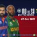 India vs South Africa 2nd T20I: When and where to watch
