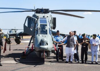 Indigenously Designed and Developed Light Combat Helicopter (LCH) inducted into Indian Air Force