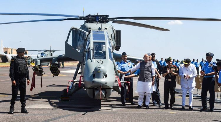 Indigenously Designed and Developed Light Combat Helicopter (LCH) inducted into Indian Air Force