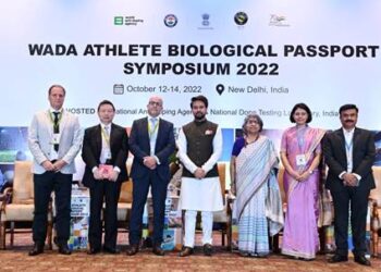 Shri Anurag Singh Thakur addresses the inaugural session of three days’ “WADA Athlete Biological Passport Symposium- 2022”