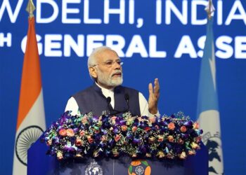 PM addresses 90th Interpol General Assembly in Pragati Maidan, New Delhi