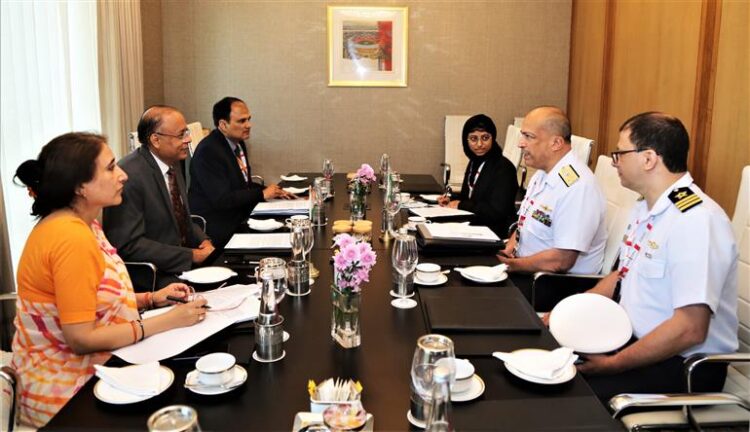 Defence Secretary holds bilateral meetings with delegations from African nations on the sidelines of DefExpo 2022