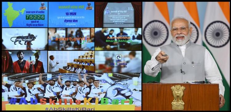 PM launches Rozgar Mela – recruitment drive for 10 lakh personnel