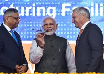 PM lays foundation stone of C-295 Aircraft Manufacturing Facility in Vadodara, Gujarat