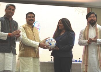 Shri Dharmendra Pradhan signs MoU with FIFA and AIFF for implementing Football4Schools initiative in India