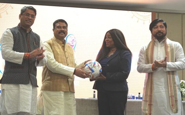 Shri Dharmendra Pradhan signs MoU with FIFA and AIFF for implementing Football4Schools initiative in India