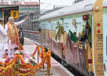 PM flags off Vande Bharat Express and Bharat Gaurav Kashi Darshan Train at KSR Railway Station, Bengaluru