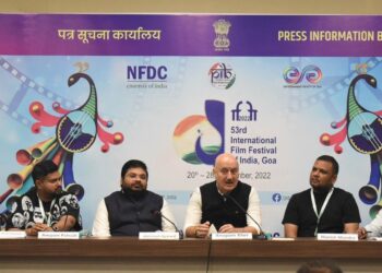 Anupam Kher announces on stage the Hindi remake of Odia film Pratikshya, which highlights the dynamics of a father-son relationship at IFFI53