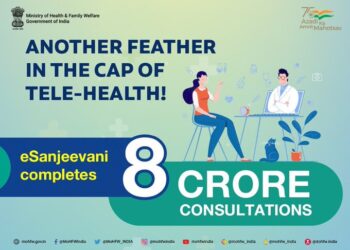 National telemedicine service of India - eSanjeevani achieves 8 crore teleconsultations