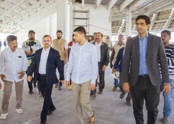 Odisha:CS, 5T Secy Visit Rourkela Review Progress Of Birsa Munda Intl Hockey Stadium