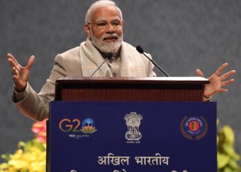 PM attends All India Conference of Director Generals/ Inspector Generals of Police