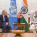 President of the 77th Session of United Nations General Assembly H.E. Mr. Csaba Korosi calls on PM Narendra Modi