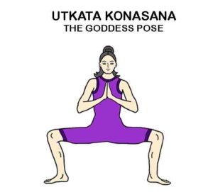 Utkata Konasana - Goddess Pose: