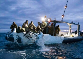 US Navy Releases Photos Of Chinese Spy Balloon Debris