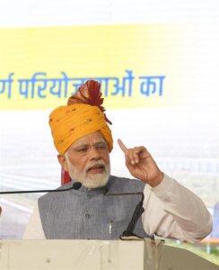 PM dedicates to the nation Delhi – Dausa – Lalsot section of Delhi Mumbai Expressway in Dausa, Rajasthan