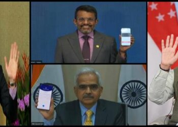 PM Narendra Modi and Prime Minister of Singapore Lee Hsien Loong participate in the Virtual Launch of UPI-PayNow Linkage between India and Singapore