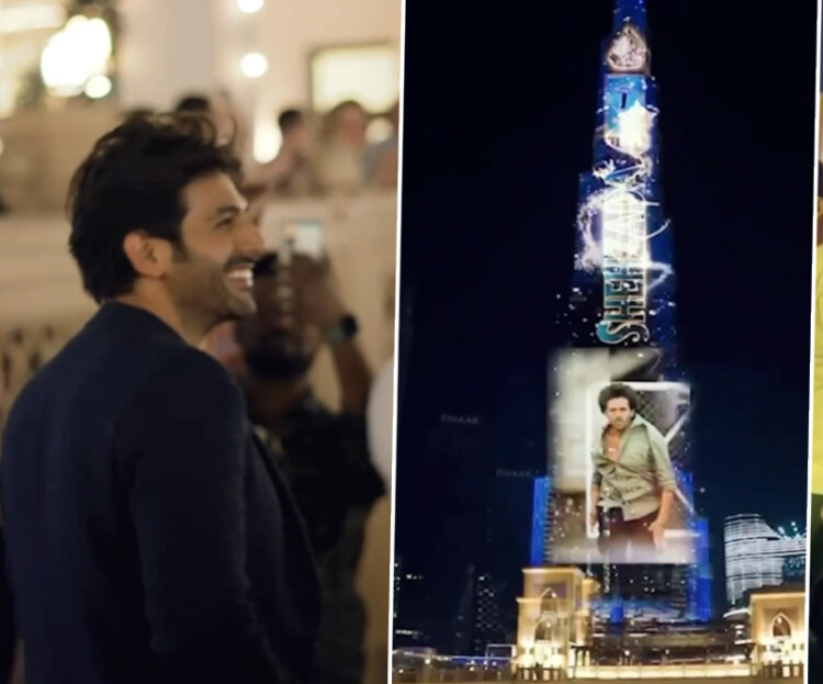 Kartik Aaryan Showcases Promotional Teaser Of ‘Shehzada’ On Burj Khalifa