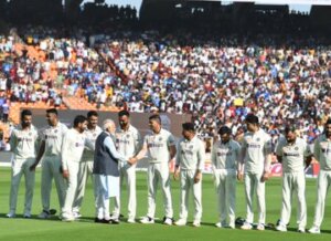 glimpses of the test match from Ahmedabad