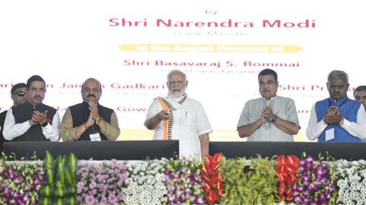 PM lays foundation stone and dedicates key development projects in Mandya, Karnataka