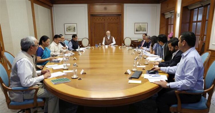 PM chairs a high-level meeting to review status & preparedness of public health response to Covid-19 & Influenza
