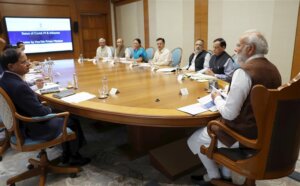 PM chairs a high-level meeting to review status & preparedness of public health response to Covid-19 & Influenza