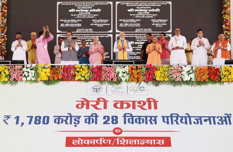 PM lays foundation stone and dedicates development projects worth more than Rs. 1780 crores in Varanasi, Uttar Pradesh
