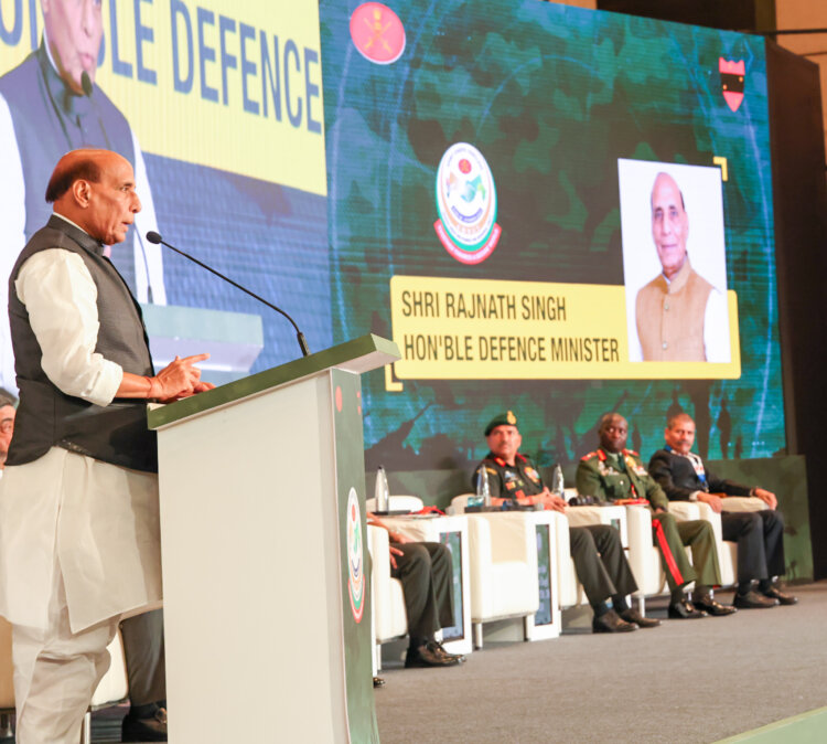 India will continue to work with African nations to promote regional security, stability & enhance defence capabilities, says Raksha Mantri during 1st India-Africa Army Chiefs’ Conclave in Pune
