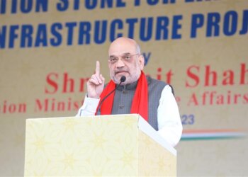Union Home Minister and Minister of Cooperation Shri Amit Shah inaugurates several development works of Rs. 2415 crore in Mizoram's capital Aizawl