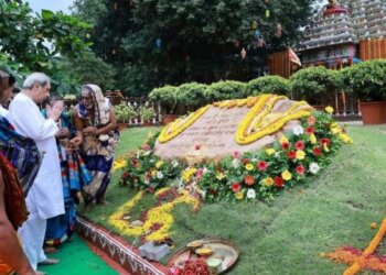 Odisha CM Lays Foundation Stone Of EKAMRA Project At Lingaraj Temple