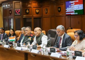 Raksha Mantri Shri Rajnath Singh & US Secretary of Defence Mr Lloyd Austin hold talks in New Delhi