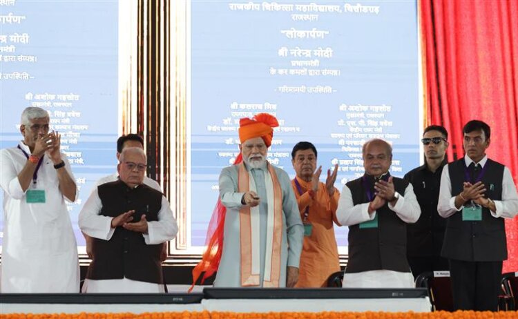 PM lays foundation stone and dedicates to nation various development projects in Sikar, Rajasthan